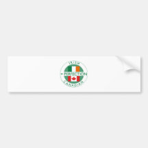 Irish Canadian Heritage Flags Bumper Sticker