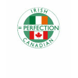 Irish Canadian Heritage Flags t-shirts