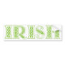 Irish Celtic Bumper Sticker