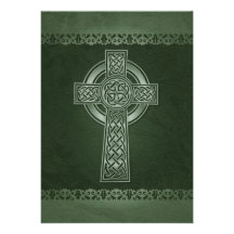 Irish Celtic Cross Wedding Invitations