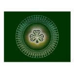 Irish celtic shamrocks postcards
