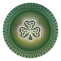 Irish celtic shamrocks stickers