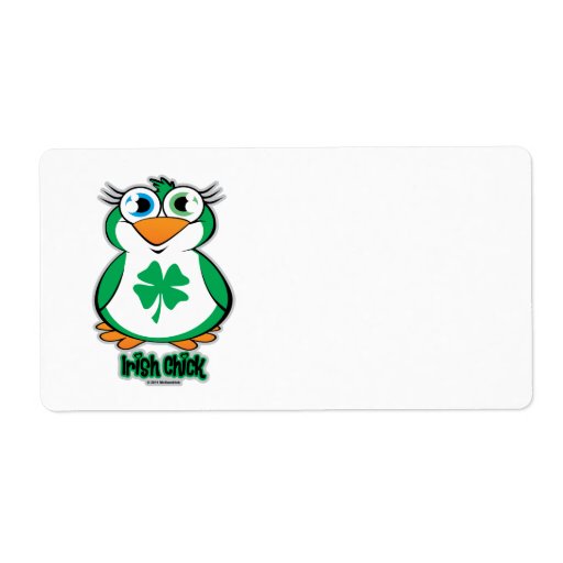 Irish Chick Custom Shipping Labels
