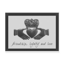 Irish Claddagh, friendship, loyalty and love Postcards