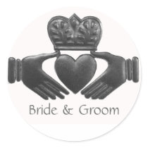 Irish Claddagh Love Symbol Stickers