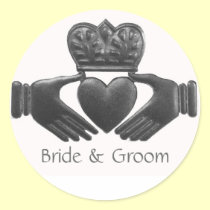 Irish Claddagh Love Symbol stickers