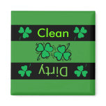 Irish clover dishwasher magnet