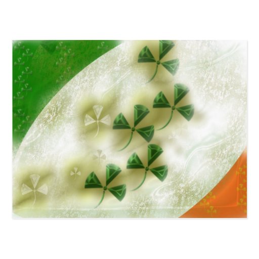 irish clover postcard