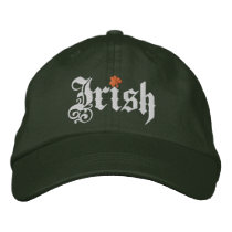 Irish clover White orange cool green cap