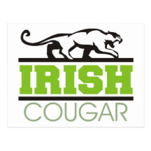 Irish Cougar Gift Post Card