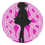 Irish Dancer Celtic Hot Pink Sticker