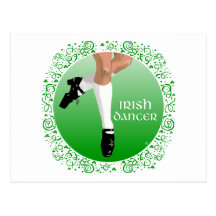 Irish Dancer Hard Shoe Post Card
