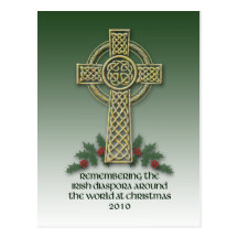 Irish Diaspora Christmas Postcard