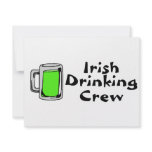 Irish Drinking Crew Green Beer Custom Invite