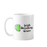 Irish Drinking Crew Green Beer mugs