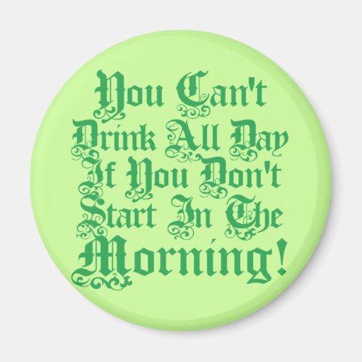 Irish Drinking Humour Magnet