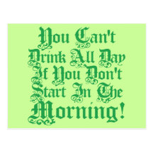 Irish Drinking Humour Post Cards