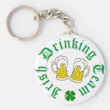 Irish Drinking Team Beer n sham Keychains