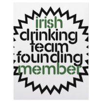 Irish Drinking Team Founding Member Customized Letterhead