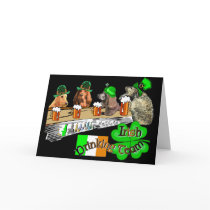 Irish Drinking Team St Patricks Day Greeting Card