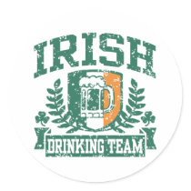 Irish Drinking Team Sticker