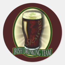 Irish Drinking Team Sticker