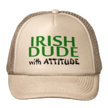 Irish Dude With Attitude Mesh Hats