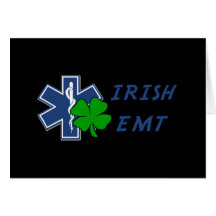 Irish EMT Greeting Card