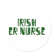 Irish ER Nurse Sticker