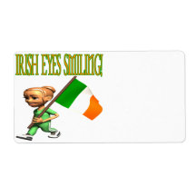 Irish Eyes Smiling Personalised Shipping Label
