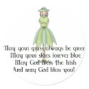 Irish Fairy Girl 1 - Irish Quote stickers