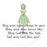 Irish Fairy Girl 1 - Irish Quote stickers