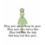 Irish Fairy Girl 1 - Irish Quote t-shirts