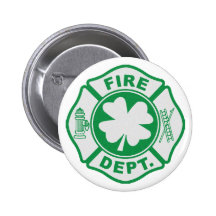 Irish Fire Dept Pinback Buttons