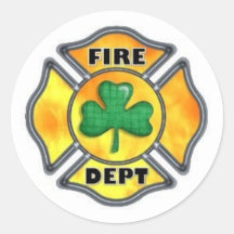 Irish Fire Dept Sticker