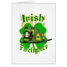 Irish firefighter card