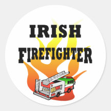 Irish Firefighter Stickers & Decals