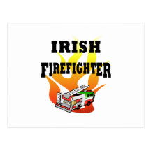 Irish Firemen Post Card