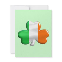 Irish Flag Clover Personalized Invitations