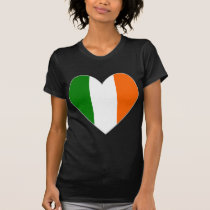 Irish Flag Heart Valentine t-shirts