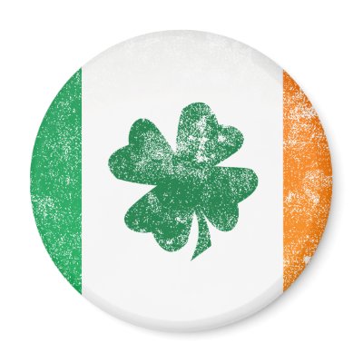 Irish Flag Refrigerator Magnet by Surrealism