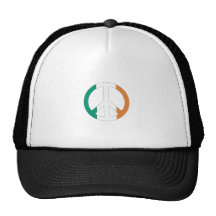 Irish Flag Peace Symbol Hats