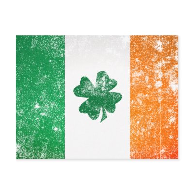 Irish Flag Post Cards by Surrealism