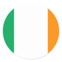 irish flag round stickers