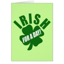 Irish For A Day Card