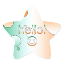 Irish Gifts : Hello + Smiley Face Stickers