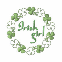 Irish Girl Embroidered Polo Shirt