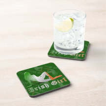 Irish Girl Flag Coasters