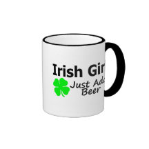 Irish Girl Just Add Beer Mug