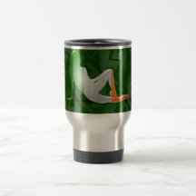 Irish Girl Silhouette Flag Mug